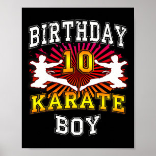10:e födelsedagspojken - Karate 10-Year Old Childr Poster