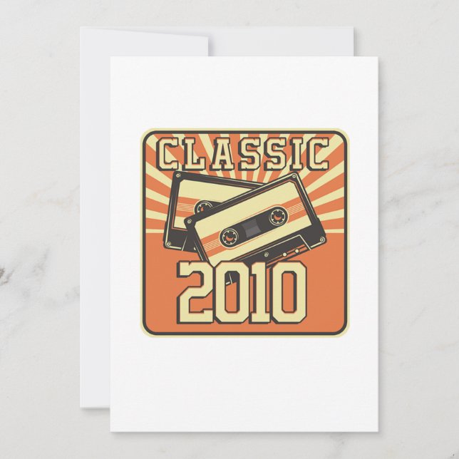 10:e födelsedagspresent för pojkar och flickor, fö inbjudningar (Framsida)