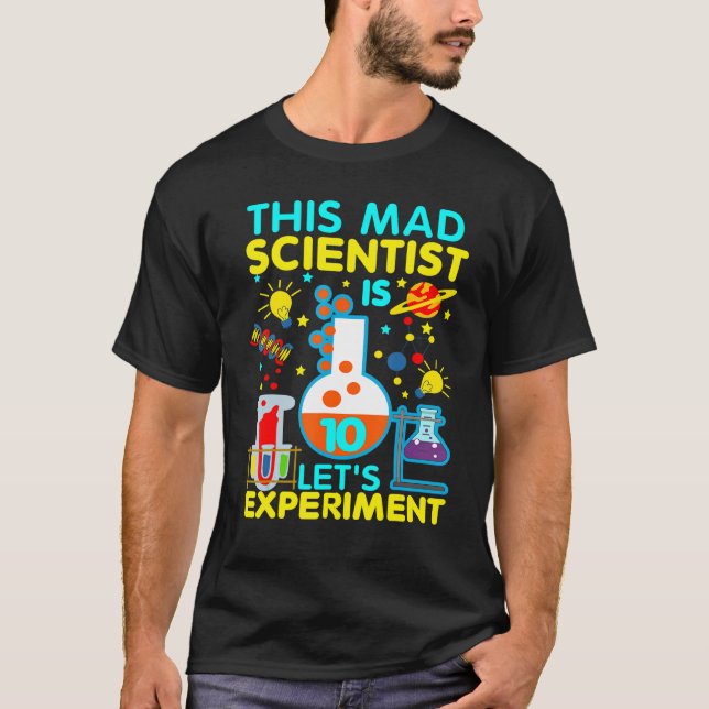 10:e födelsedagspresent som den här vetenskapsmann t shirt (Framsida)