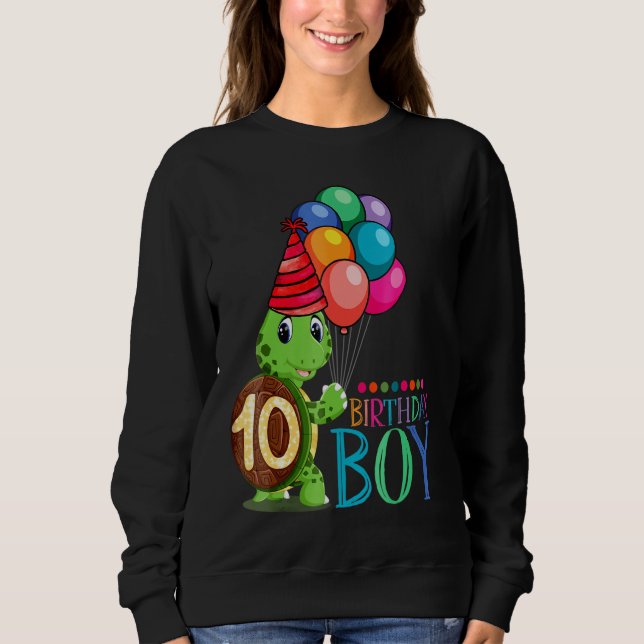 10:e födelsedagssköldpaddan t shirt (Framsida)