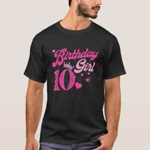 10:e födelsedagstjudet Krona 10 år gammal Bday T S Shirt