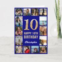 10:e Grattis på födelsedagen-flottan, blått och Gu