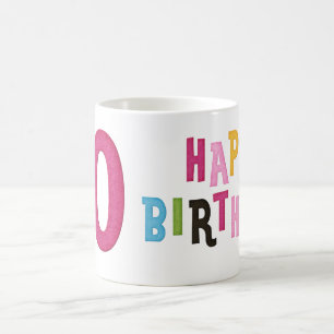 10:e Grattis på födelsedagen Mugg Design 1