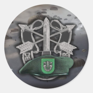 10:e gruppen Speciella styrkor Grönt Berets son St Runt Klistermärke