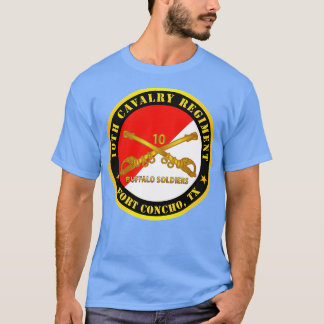 10:e kavalleriregimen Fort Concho TX Buffalo Soldi T Shirt
