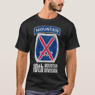 10:E MOUNTAIN DIVISION ARMY INFANTRY US VETERA T SHIRT