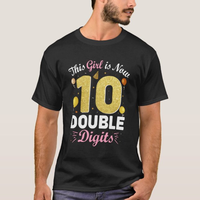 10:e py Det här är nu 10 Dubblors siffror T Shirt (Framsida)