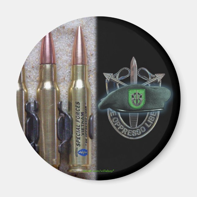 10:e speciella styrgruppens grönt-paket sf sfg magnet (Framsidan)