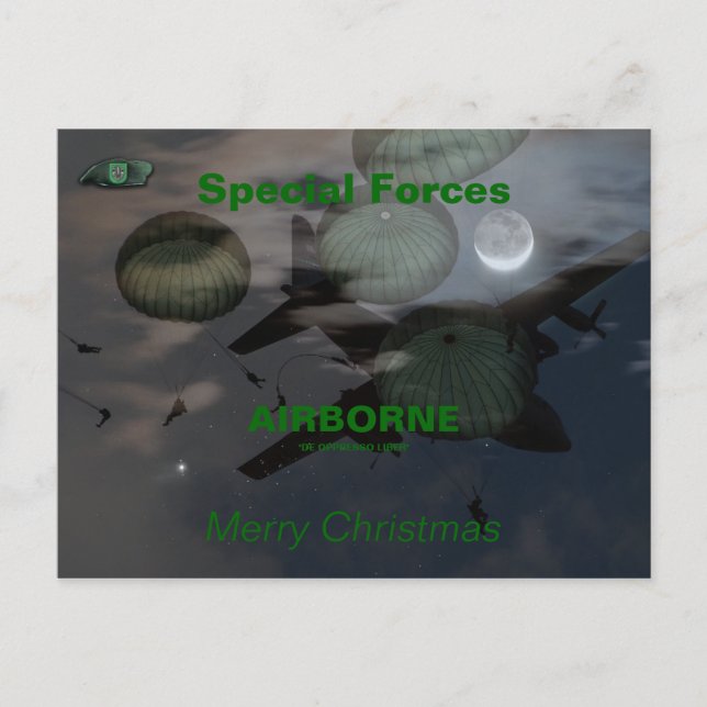 10:e speciella styrkorna: grönt-kajplatser Postcar Helg Vykort (Framsida)