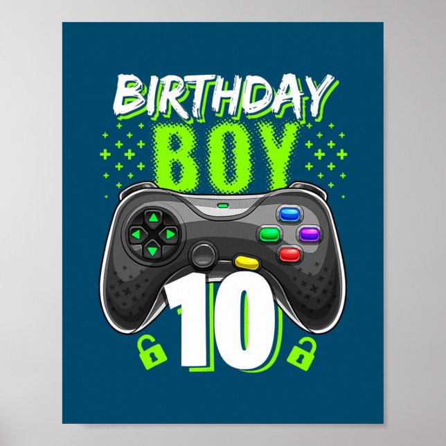 10:e spelarspelaren för videospelsspelare 10:e föd poster (Framsidan)