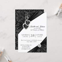 10:e Svarta Onyxhjärtat Hjärtans Jubileumsdesign I