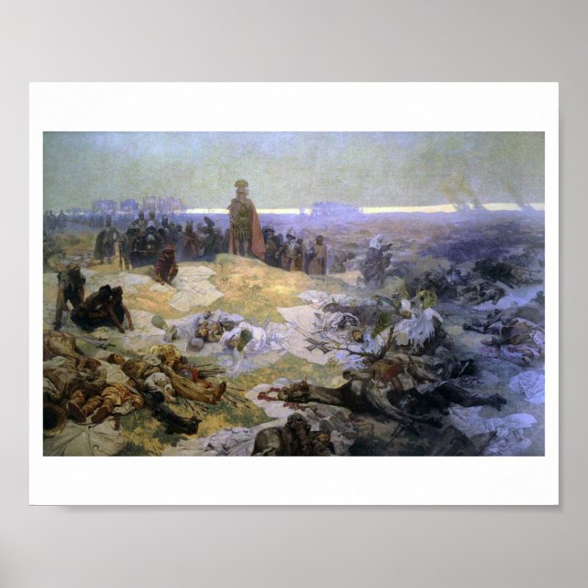 #10 Efter slaget vid Grunwald, Mucha Poster (Framsidan)