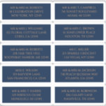 10 enskilda gäster Namn Adress Mystical Blue Klistermärken<br><div class="desc">10 enskilda Guest Mystical Blue Guld Wedding Stickers i Namn har 10 klistermärken med din individuella gäst namn och adress på varje klistermärke i guld-skript på en mörk marin blå bakgrund. Även perfekt för jul och Helgdagskort, partiinbjudningar, tack för kort och kontorsutskick. Redigera bara texten i textrutorna. OBS! KONTROLLERA ATT...</div>
