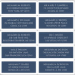 10 enskilda gäster Namn Adress Mystical Blue Klistermärken<br><div class="desc">10 enskilda Guest Mystical Blue Silver Wedding Stickers i Namn har 10 klistermärken med din individuella gäst namn och adress på varje klistermärke i silver-skript med blå bakgrund. Även perfekt för jul och Helgdagskort, partiinbjudningar, tack för kort och kontorsutskick. Redigera bara texten i textrutorna. OBS! KONTROLLERA ATT KLICKA LAKAN STORLEKT...</div>