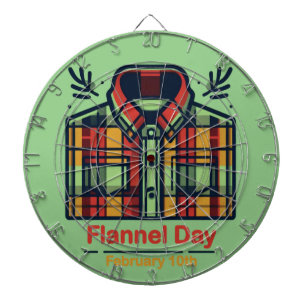 10 februari - Flaneldagen Darttavla