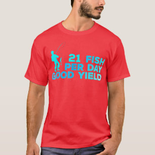 10 Fisk per dag Bra Yield Vintage Fiske Älskare F T Shirt