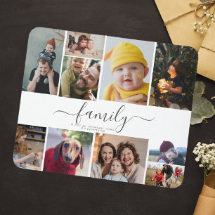 10 Foto Collage Söt Familj Kärlek Minne Musmatta