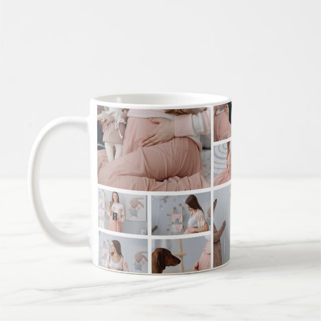 10 Foto i min glada gravida era jul Kaffemugg (Vänster)