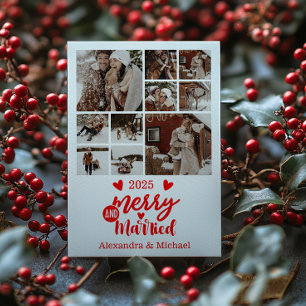 10 Foto Minimalistisk Glad och Gift Julkort