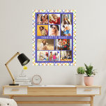 10 Foto-Trendig Modern färgfull geometrisk Namn Canvastryck<br><div class="desc">10 Photo Trendig Modern Colorful Geometric Namn Canvas Art har tio av bilderna som du vill ha en enkel och snabb DIY-anslutning för att lägga till en egen fotokollage. Anpassa med ditt namn och omgiven av ett färgstarkt geometriskt mönster. Gör en perfekt till jul, födelsedagar, Mors dag, Fars dag. systrar,...</div>