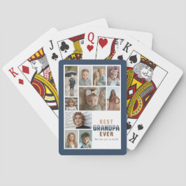 10 Fotocollage Bästa farfar någonsin Casinokort