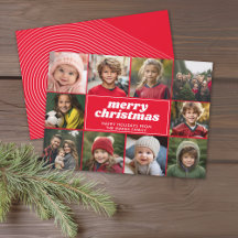 10 Fotokollage - God jul Red Line Art