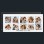 10 Fotokollage med enkel text - vit magnet<br><div class="desc">Lägg till ditt favoritprogram bilder i den här roligten-mallen. Du kan använda Instagram-foton eller eventuella foton för det här rutnätet.</div>