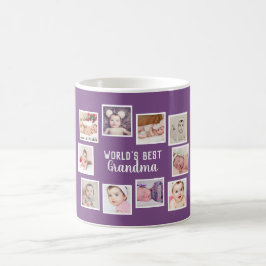 10 Fotokollage med Lila av Personlig Kaffemugg