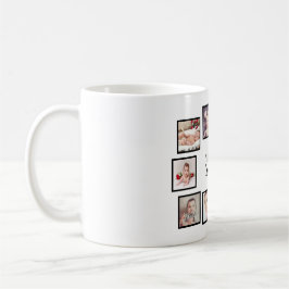 10 Fotokollage med vit Personlig Kaffemugg