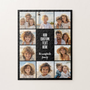 10 Fotokollage Ram - Centrerade Textblock Pussel