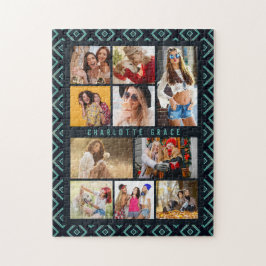 10 Fotomodern geometrisk Snyggt Namn Pussel