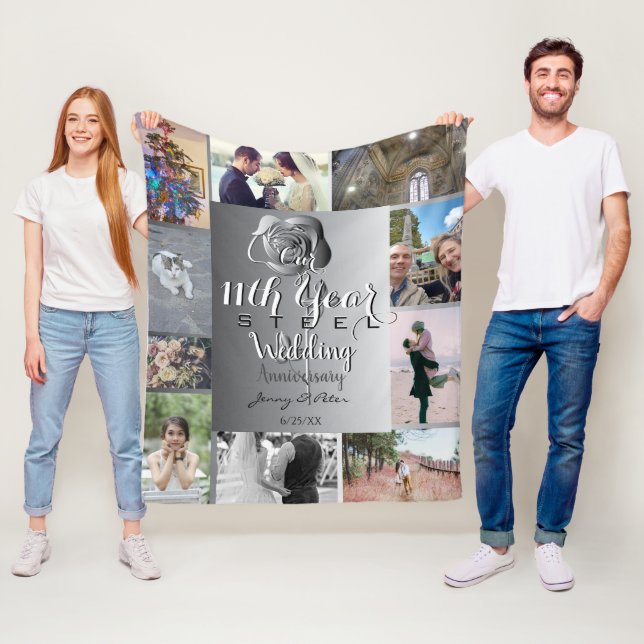 10 foton med elfte årsdagen för stålverket Ro Fleecefilt (På plats)