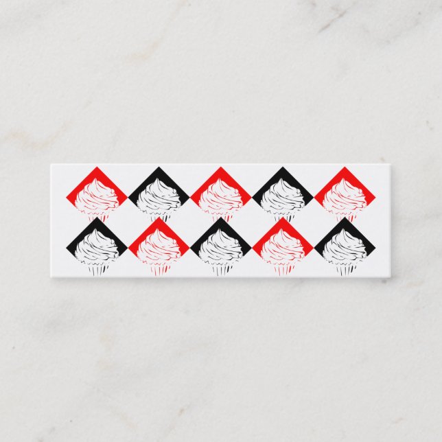 10 frimärke cuptårtkort lojalitetskort (Framsida)