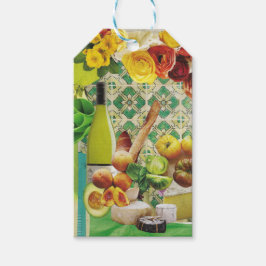 10 Gift-Märkre med Mexikos Grönt Tile Presentetikett