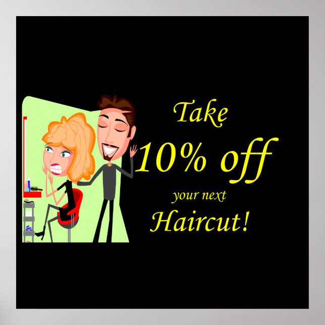 10 % hårklippsgräns Poster projektionsyta (Framsidan)