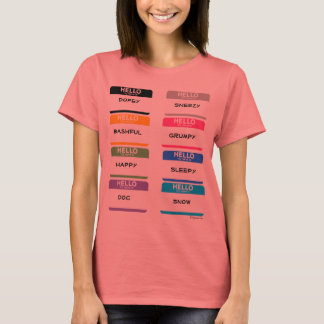10 Hej Min Namn är Stickers Färg T Shirts