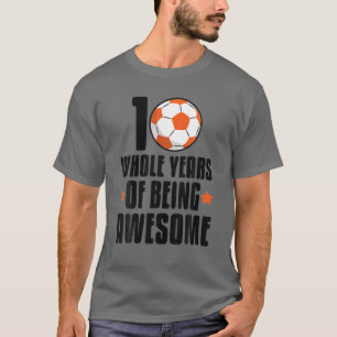 10 Hela år 10 födelsedag T Shirt