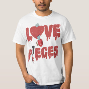 10.Horror Movie Kärlek till Delara hjärtkedjor T Shirt