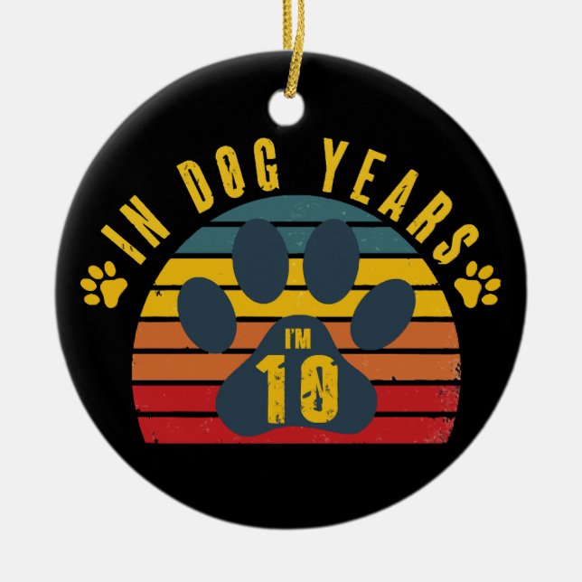 10 i hundår  julgransprydnad keramik (Framsidan)