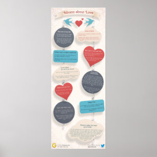 10 Idiomer om Kärlek Poster