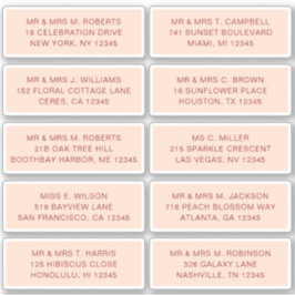 10 Individuell gäst Namn Adress Party Bröllop Klistermärken