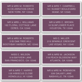 10 Individuell gäst Namn Adress Party Bröllop Klistermärken