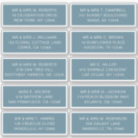 10 Individuell gäst Namn Adress Party Bröllop Klistermärken<br><div class="desc">De 10 enskilda Guest Namn Adress Party White Script Stickers har 10 klistermärken med din individuella gäst namn och adress på varje dekal i vit skripttypografi på blå bakgrund. Perfekt för bröllopsinbjudningar, jul och Helgdagskort, festinbjudningar, tack för kort och kontorsutskick. Redigera bara texten i textrutorna. Visa Evco Studio för andra...</div>