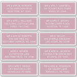 10 Individuell gäst Namn Adress Party Bröllop Klistermärken<br><div class="desc">10 Vita skrivstift för Guest Namn Adress Party med Bröllop har 10 klistermärken med din individuella gäst namn och adress på varje dekal i vit skripttypografi på orientalisk rosa. Perfekt för bröllopsinbjudningar, jul och Helgdagskort, festinbjudningar, tack för kort och kontorsutskick. Redigera bara texten i textrutorna. Visa Evco Studio för andra...</div>