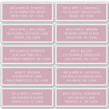 10 Individuell gäst Namn Adress Party Bröllop