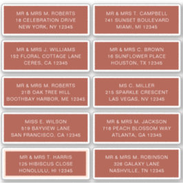 10 Individuell gäst Namn Adress Party Bröllop Klistermärken