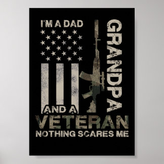 10 Jag är en pappa farfar veteran distressed prese Poster