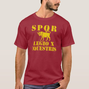 10 Julius Caesar berömda 10th legion - romersk T-shirt
