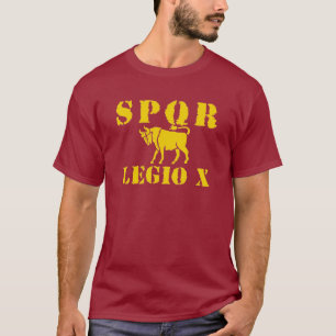10 Julius Caesar berömda 10th romerska Tee