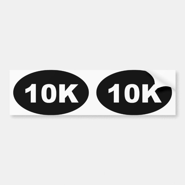 10 k oval bildekal (Framsidan)